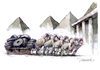 Cartoon: ohne Titel (small) by jiribernard tagged historie,technik,altertum,pyramiden,sklaven