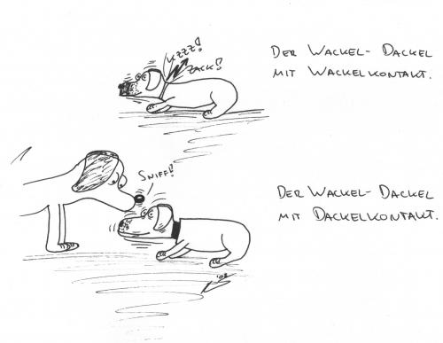 Cartoon: Wackeldackel (medium) by al_sub tagged wackel,dackel