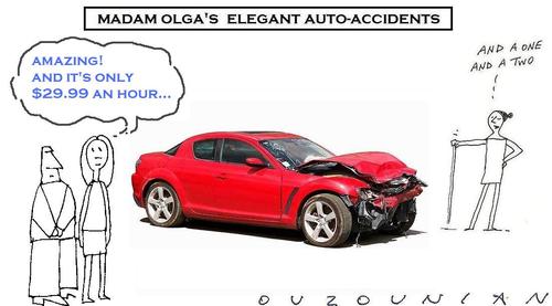 Cartoon: ouzounian (medium) by ouzounian tagged cars,accidents,dance