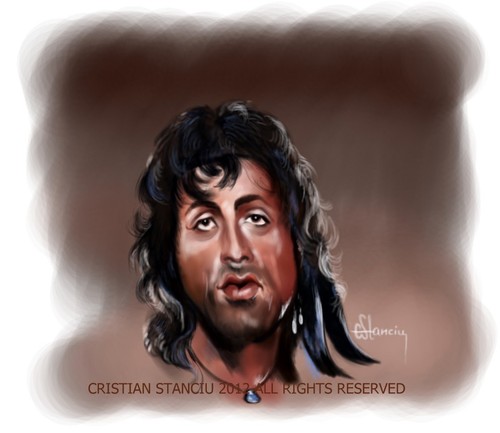 Cartoon: Rambo (medium) by cristianst tagged stalone