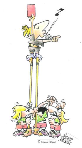 Cartoon: Ohne worte (medium) by okoksal tagged sport,lachparade