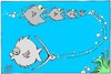 Cartoon: Fisch (small) by okoksal tagged koeksal