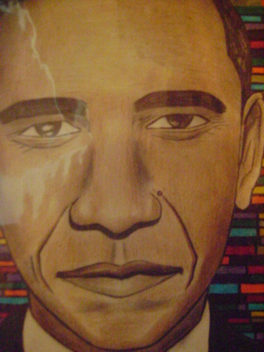 Cartoon: barack obama (medium) by odinelpierrejunior tagged portraits,drawings,cartoons,paintings,images,designs,pictures
