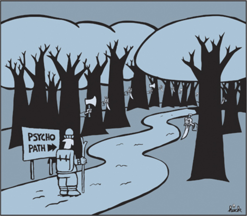 Cartoon: path (medium) by gibby9 tagged hucktoon