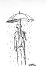 Cartoon: Bad Day (small) by James tagged bad day rainy rain umbrella sketch illustration art