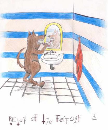 Cartoon: Return of the Ferfolf (medium) by schwarzes schaf tagged ferfolf,rat,return,of,the