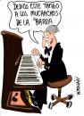 Cartoon: PARA LA BARRA (small) by HCATALAN tagged tango piano codigos de barra