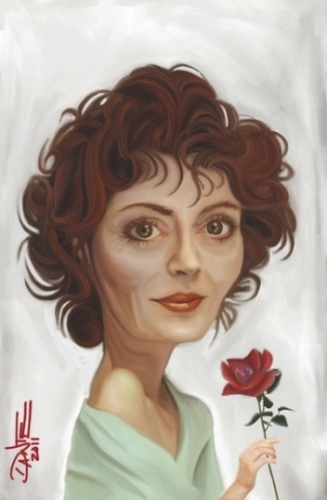 Cartoon: Susan Sarandon Caricature (medium) by Dante tagged caricature,sarandon,susan