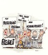 Cartoon: barrierefreiheit (small) by ms rainer tagged rollstuhl demo freiheit behinderung