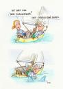 Cartoon: einhandsegler (small) by ms rainer tagged segeln boot einarmig