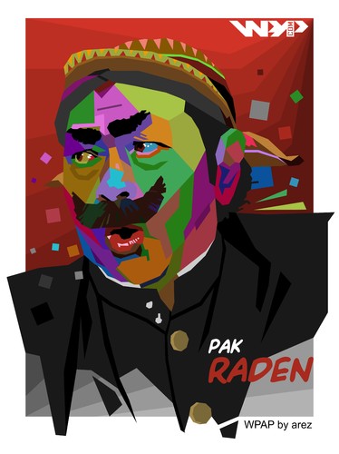 Cartoon: Pak Raden (medium) by areztoon tagged raden,wpap
