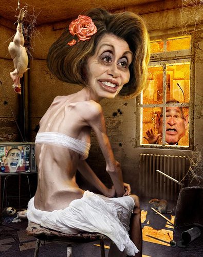 Cartoon: Pelosi Exposed (medium) by RodneyPike tagged nancy,pelosi,caricature,illustration,rwpike,rodney,pike