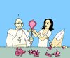 Cartoon: Benedikt und das Kondom (small) by Pierre tagged bebendikt,papst,kondom