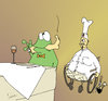 Cartoon: La bonne cuisine! (small) by Pierre tagged frosch,froschschenkel,koch,küche,rezept,restaurant