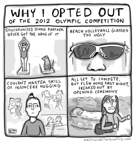 Cartoon: Maybe in 2016 (medium) by a zillion dollars comics tagged olympics,sports,athletics,international
