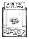 Cartoon: Cartoon 3 (small) by a zillion dollars comics tagged cats,vacation,travel,catalog,consumerism,advertising