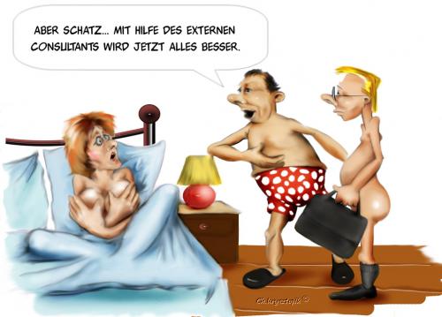 Cartoon: Versager (medium) by KryCha tagged ass,schlechter,consulting,beratung