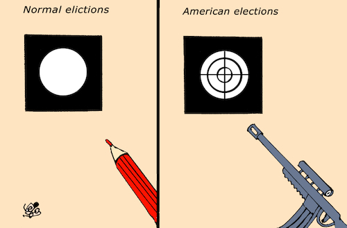 Cartoon: Elections USA (medium) by Vejo tagged elections,usa,trump