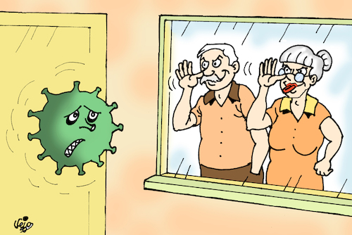 Cartoon: STAY AT HOME (medium) by Vejo tagged covid19,coronavirus,home,health,catastrophe