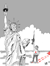 Cartoon: Again massacre American school (small) by Vejo tagged usa,trump,massacre,school,weapons,madness