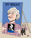Cartoon: Brexit (small) by Vejo tagged may,brexit,uk,eu,leave,remain