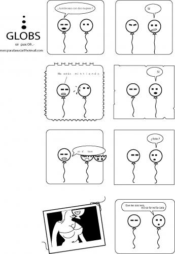 Cartoon: GLobs (medium) by pax tagged humor,joke,quino,mordillo