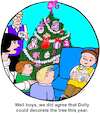 Cartoon: Barbie Christmas (small) by Alan tagged barbie,christmas,family,circle,tree,weihnachtsbaum