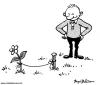 Cartoon: flower arranging (small) by deleuran tagged flowers,binding,arranging,arrangement,hobby,