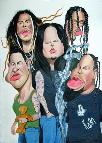 Cartoon: KORN (medium) by GUAICO tagged guaico