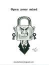 Cartoon: Open your mind (small) by Raoui tagged open mind padlock key