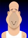 Cartoon: Bruce Willis (small) by spot_on_george tagged bruce willis caricature