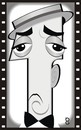 Cartoon: Buster Keaton (small) by spot_on_george tagged buster,keaton,caricature