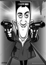 Cartoon: Taxi Driver (small) by spot_on_george tagged robert deniro taxi driver caricature