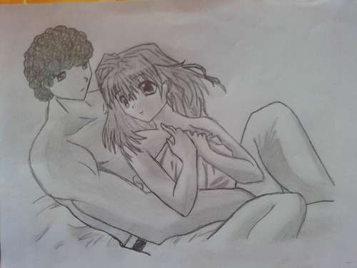 Cartoon: true love (medium) by lauraformikainthesky tagged love,amour,manga