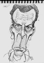Cartoon: Hugh Laurie from House (small) by McDermott tagged hughlaurie,house,pencil,drawing,caricature,tv,comedy
