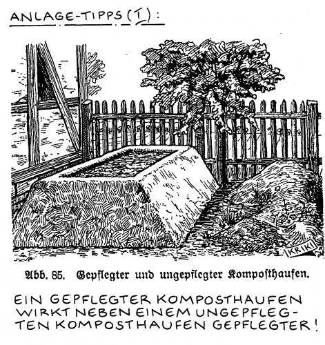 Cartoon: Anlage-Tipp (medium) by Kriki tagged anlage,komposthaufen,