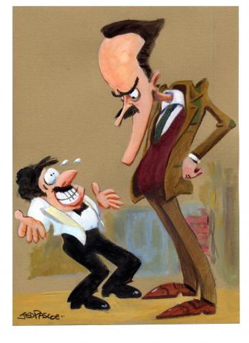 Cartoon: Fawlty Towers (medium) by Jedpas tagged caricature,fawlty,towers,radio,times,john,cleese