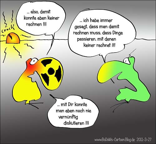 Cartoon: atomare vernunft (medium) by BoDoW tagged babel,turmbau,zukunft,kernschmelze,irrational,strahlung,radioaktivität,radioaktiv,risiko,vernunft,gau,atom