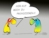 Cartoon: ... provokant ! (small) by BoDoW tagged provokation,beziehung,lächeln,projektion,ungerührt,psychologie,kommunikation,provokant