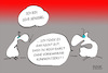 Cartoon: Fehlende Triggerwarnung (small) by BoDoW tagged triggerwarnung,sensibel,empfindlich,vorwarnung,übersensibel,hochsensibel,kommunikation,beziehung