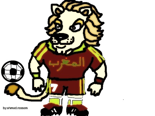 Cartoon: morocain foot ball (medium) by ahmed_rassam tagged for,the,game