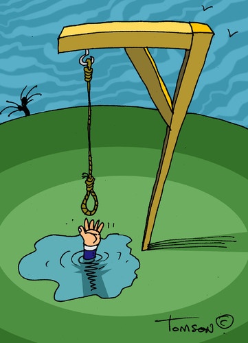 Cartoon: ... (medium) by to1mson tagged hanging,hangman,wisielec,tonie,sznur,rope