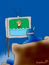 Cartoon: ... (small) by to1mson tagged medien,media,tv,fernsehen
