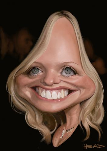 Cartoon: Emma Burton - Baby Spice (medium) by manohead tagged caricatura,caricature,manohead