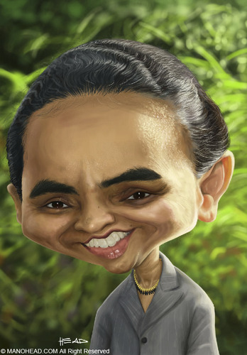 Cartoon: Marina Silva (medium) by manohead tagged manohead,caricatura