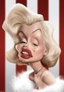 Cartoon: Marilyn Monroe (small) by manohead tagged caricatura caricature manohead marilyn monroe
