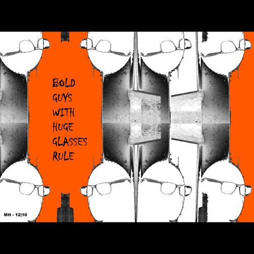 Cartoon: MH - Bold Guys Rule! (medium) by MoArt Rotterdam tagged bold,kaal,bril,glasses,huge,grotebril,bigglasses,boldguy,kaleman,rule