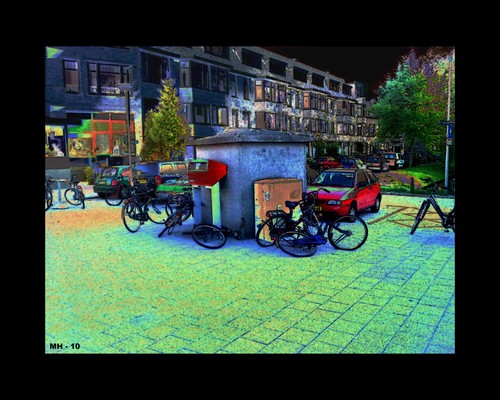 Cartoon: MH - Nine Bikes (medium) by MoArt Rotterdam tagged stillife,bike,bicycle,nine