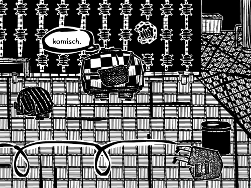 Cartoon: komisch (medium) by bob schroeder tagged alk,alkohol,bugs,halluzination,sucht,nuechtern