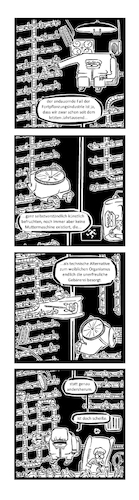 Cartoon: Ypidemi Befruchtung (medium) by bob schroeder tagged fortpflanzung,befruchtung,bestaeubung,mutter,maschine,automat,organismus,arterhalt,ypidemi,comic